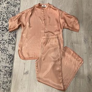 Vintage 1970s Mauve Pajama/Lounge Set